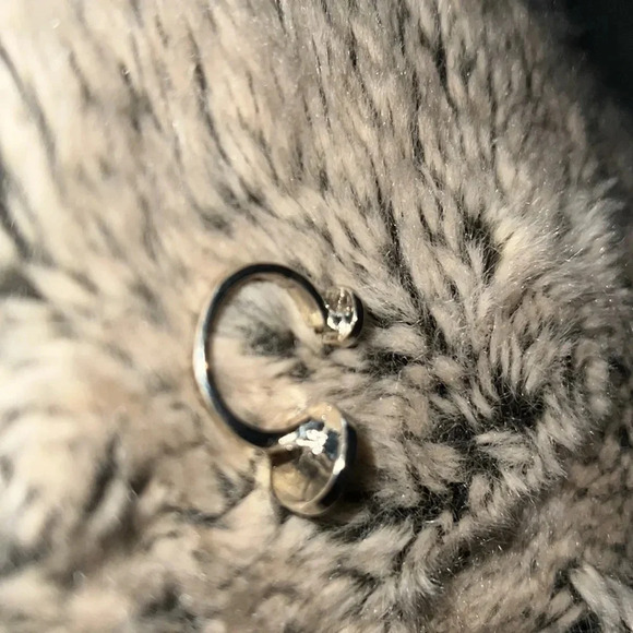 Fashion Tory silver tone open cuff ring Sz 8 - Picture 4 of 8